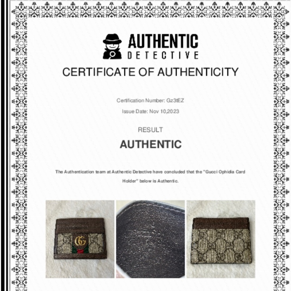 ❤️GUCCI Ophidia Card Holder❤️ Authenticated - Picture 8 of 11